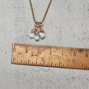 Herkimer Diamond Triple Necklace