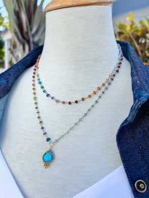 Duchess Spectrum Double Strand Necklace