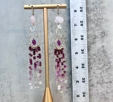 Pink Sapphire Luxe Ombré Chandeliers