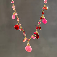 Duchess Necklace with Rubies, Pink Sapphire, Tourmaline