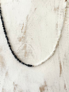 Black and White Cleo Necklace