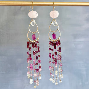 Pink Sapphire Luxe Ombré Chandeliers