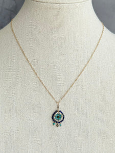 Petite Gold Evil Eye