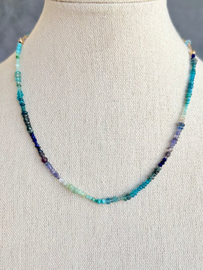 Blues Menagerie Ombré Necklace