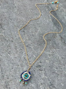 Petite Gold Evil Eye