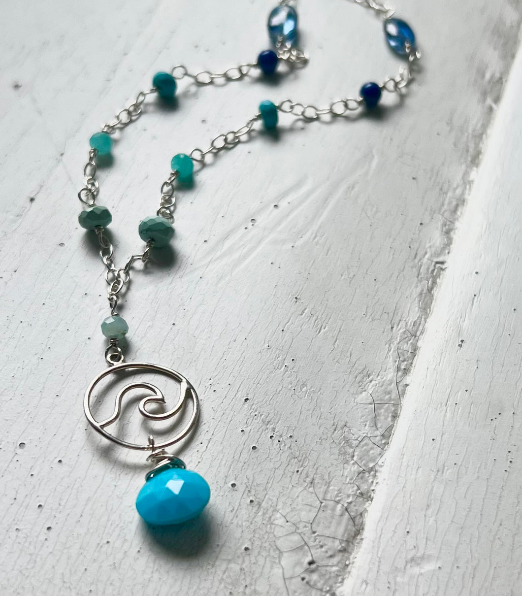 Sterling Wave Necklace