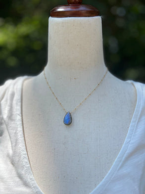 Labradorite Solitaire