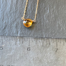 Tiny Solitaire: Citrine on Gold