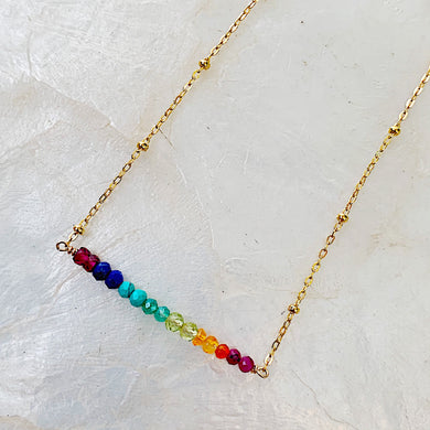 Gemstone Spectrum Necklace